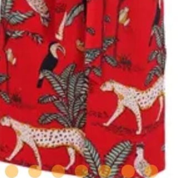100% Cotton Bath Robe /Kimono Red One Size - Picture 4 of 5